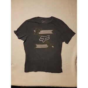 Fox Racing Tshirt Gray Mens XL Vtg